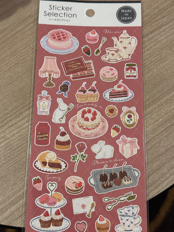 Sticker sheet dessert