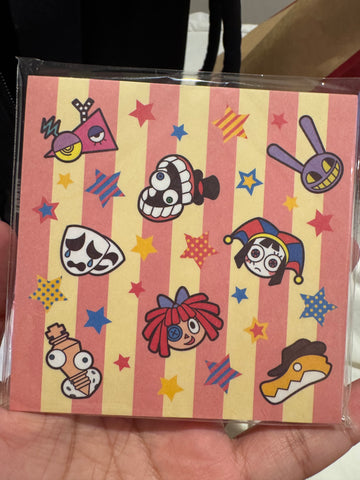 The amazing digital circus sticky notes