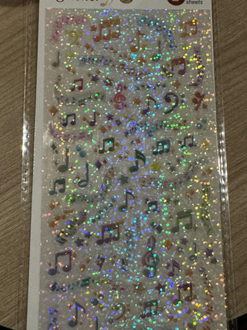 Sticker sheet notes